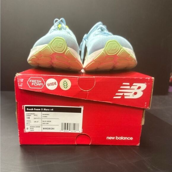 New Balance Blue and Green Sneakers Modern Mesh Design - Picture 1 of 5
